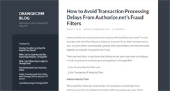 Desktop Screenshot of blog.orangecrm.com