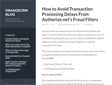 Tablet Screenshot of blog.orangecrm.com